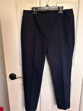 Loft Julie Skinny Navy Blue Business Office Work Pants pinned pockets size 6